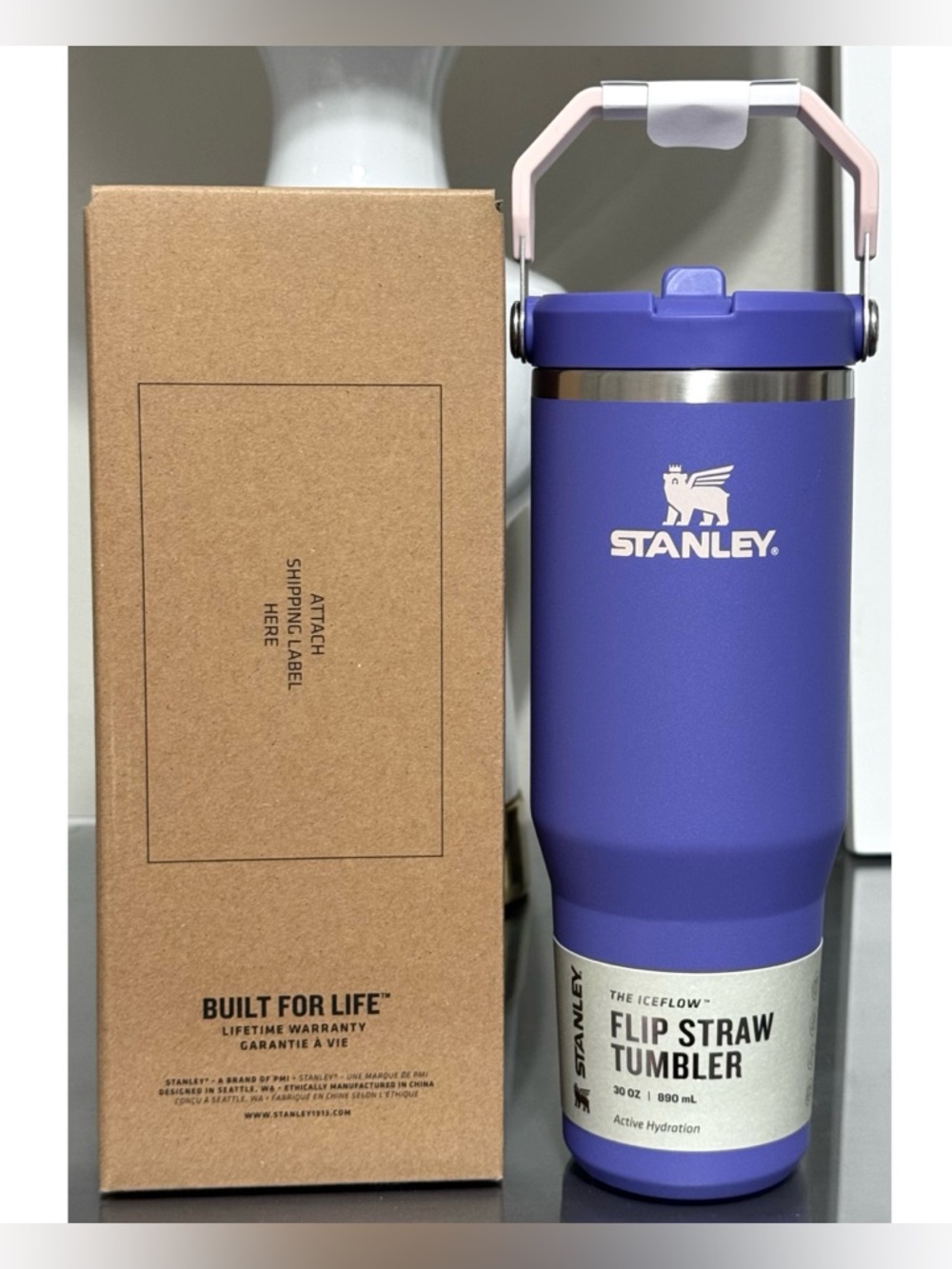 Stanley Ice Flow Flip‎ Straw Tumbler 30oz, LUPINE